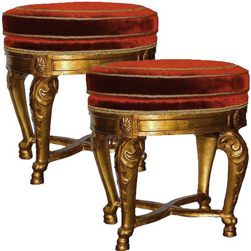 An 18th Century Pair of Roman Tabouret Stools No. 2707