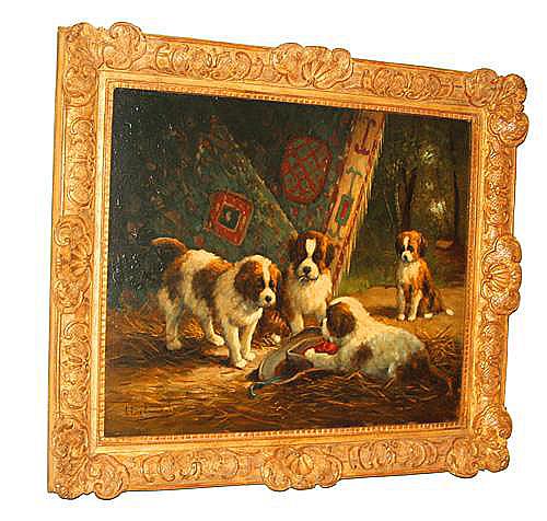 Louis Eugene Lambert’s signed 1873 Oil on Panel No. 2783