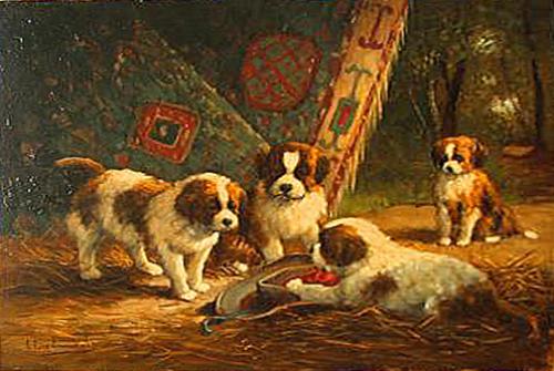 Louis Eugene Lambert’s signed 1873 Oil on Panel No. 2783