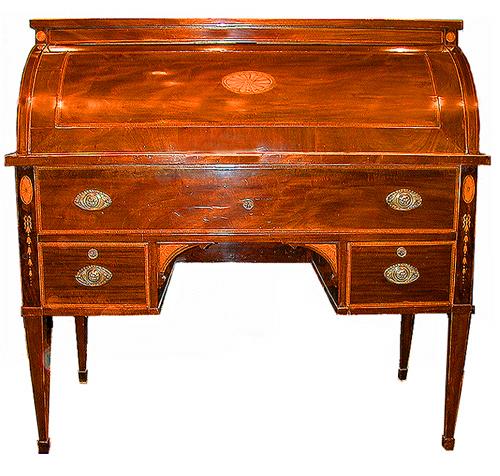 An 18th Century Swedish Northern Mahogany Cylinder Desk No. 165