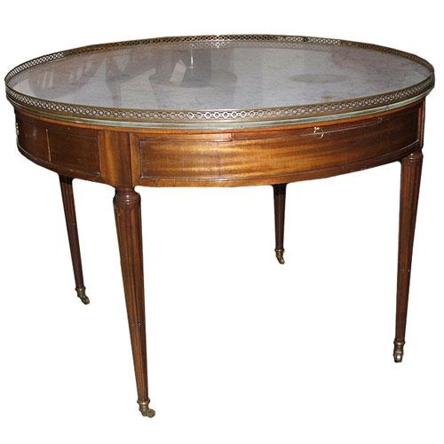 A Fine French Louis XVI Mahogany Bouillotte Table No. 1424