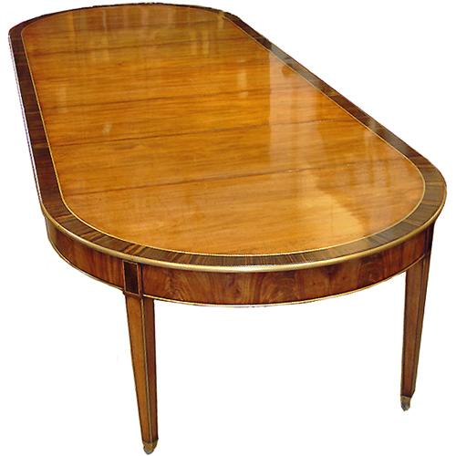 An Italian Louis XVI Mahogany and Rosewood Dining Table No. 2842