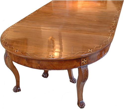 A 19th Century Italian Walnut Parquetry Dining Table No. 2893