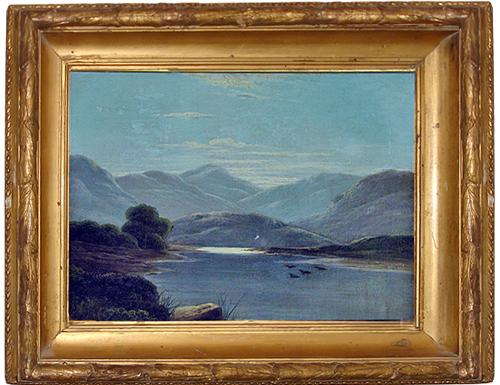 A 19th Century American Lake Landscape in Oil No. 197