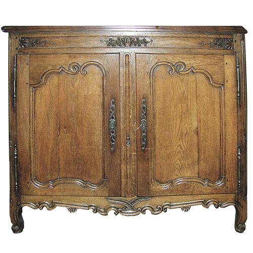 A French Louis XV Carved Provincial Ashwood Buffet No. 660