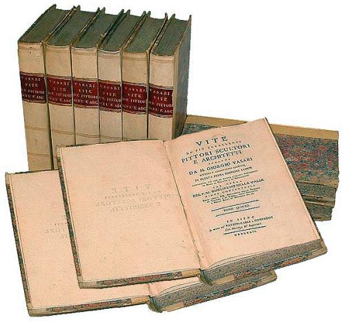 Ten 18th Century Volumes of Vasari’s Lives of the Artists No. 2677
