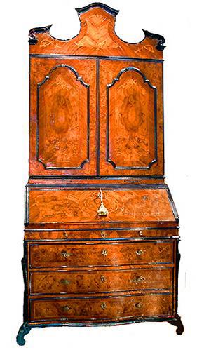 A Stately 18th Century Lombardy Olivewood Secretaire No. 2429