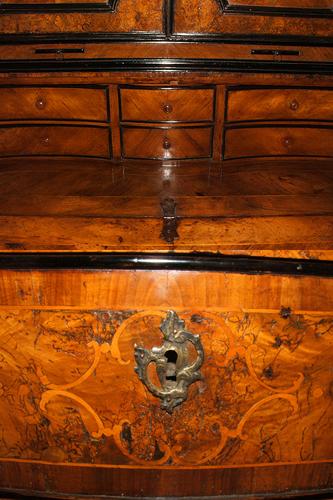 A Stately 18th Century Lombardy Olivewood Secretaire No. 2429