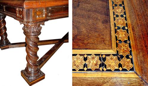 A 17th Century Italian Marquetry Inlay Table Of Immense Proportions No. 3102