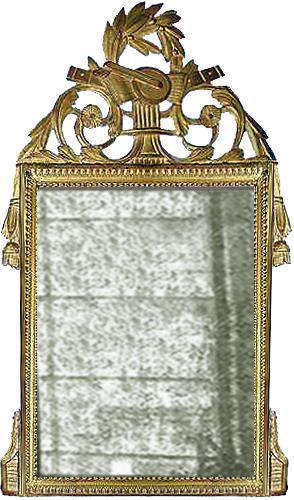 A French Giltwood Transitional Louis XV to Louis XVI Mirror No. 3116