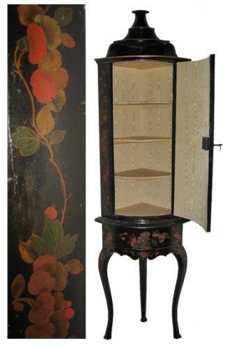 An Extremely Rare Early 18th Century Queen Anne Corner Cabinet No. 3073