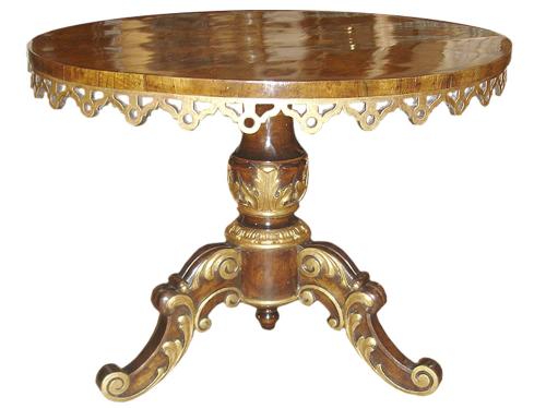 An 18th Century Marquetry and Parcel-Gilt Venetian Center Table No. 3185