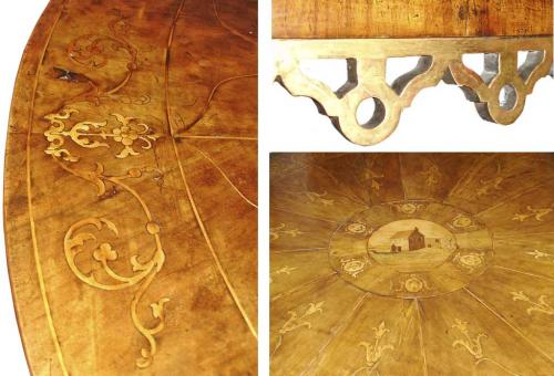 An 18th Century Marquetry and Parcel-Gilt Venetian Center Table No. 3185