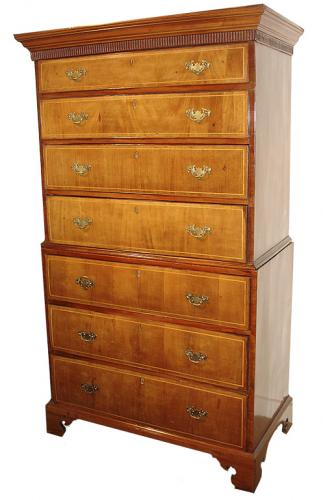 A 19th Century English Walnut Highboy No. 3200