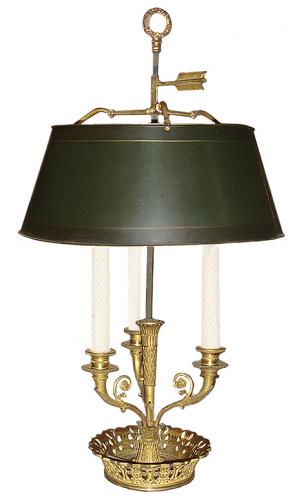 A 19th Century French Bouillotte Lamp No. 3249