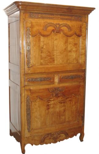 A 19th Century French Provincial Cherrywood Bonnetiere No. 3280