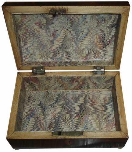 A Small 18th Century Rosewood Jewel Box No. 3284