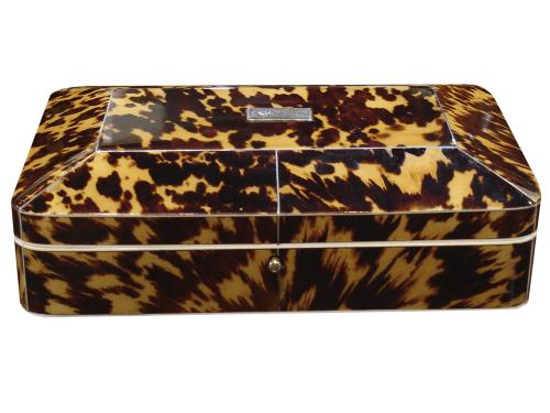 A 19th Century Tortoiseshell Jewelry Box No. 3318