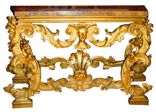A Rare 18th Century Venetian Giltwood Console Table No. 1862
