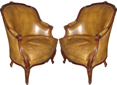 A Pair of Diminutive 19th Century Walnut Chauffeuses Fireside Chairs No. 3377