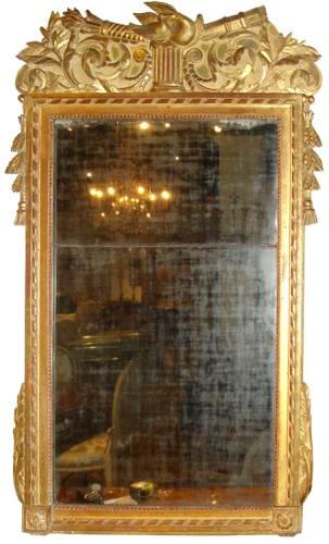 A French 18th Century Louis XVI Giltwood Neoclassical Mirror No. 3339