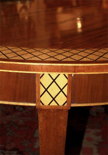 A 19th Century Neoclassical Mahogany Parquetry Dining Table No. 3043