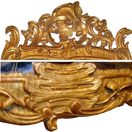 An 18th Century Italian Rococo Giltwood Pier Mirror No. 3397