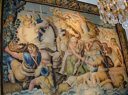 A Glorious 17th Century Aubusson Tapestry of “Alexander Crossing the Granicus” (334 B.C.) No. 2146