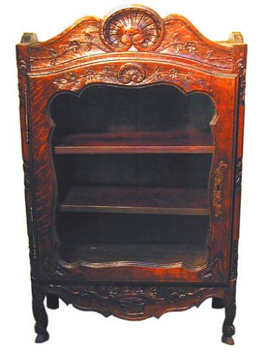 A 19th Century Louis XV French Provincial Vitrine No. 1552