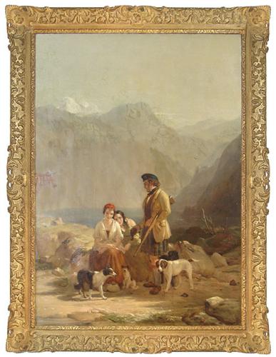 A Mid-19th Century English Oil on Canvas Landscape No. 3476