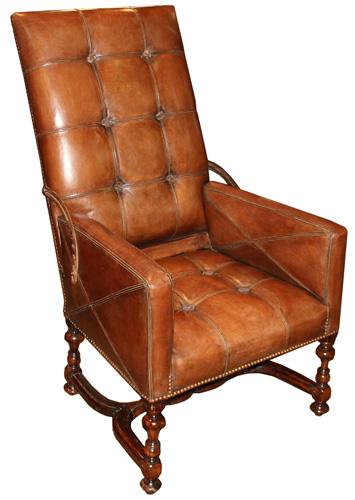 A 17th Century Italian Walnut Ratchet Chair No. 1930