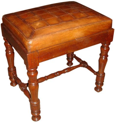 A 19th Century English Mahogany Bench No. 3514