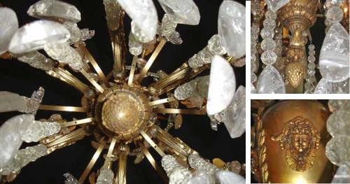 A 19th Century Italian 24-Light Gilt Bronze and Rock Crystal Chandelier No. 3487