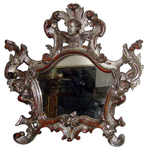 An Italian Silver-Gilt Mirror No. 787