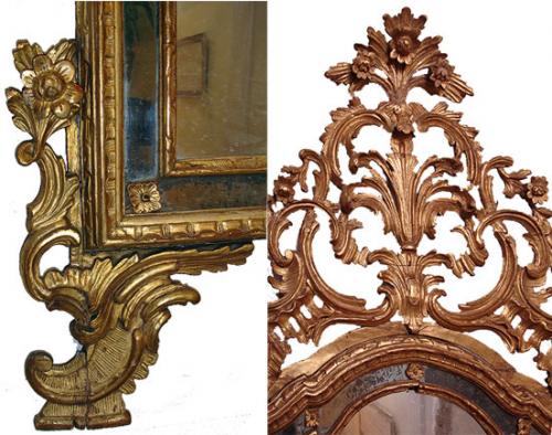 An 18th Century Piedmontese Giltwood Mirror No. 3132