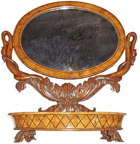 A 19th Century Charles X Cheval Mirror No. 2715