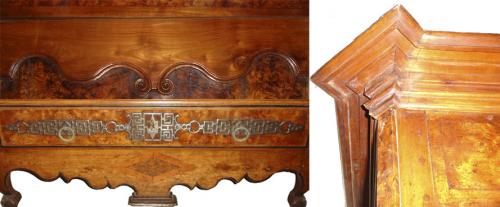 An 18th Century French Louis XV Elm and Cherry Wood Bonnetiere 406