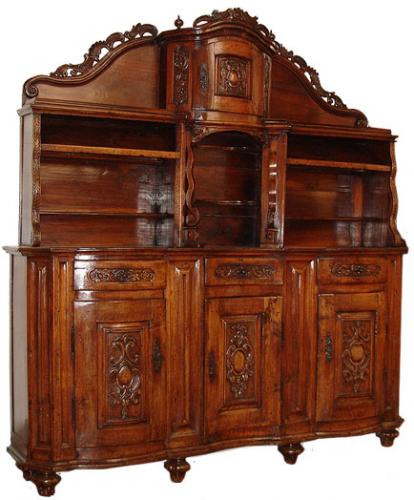 An 18th Century Italian Reggio Emilian Walnut Sideboard Credenza No. 3057