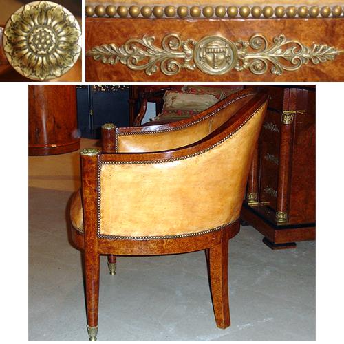 A 19th Century French Charles X Barrel Chair No. 3527