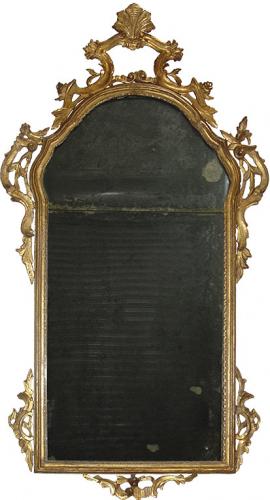 An 18th Century Italian Rococo Giltwood Mirror No. 3556