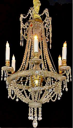 A Diminutive Gem-like Six-Light 19th Century Italian Chandelier No. 3557