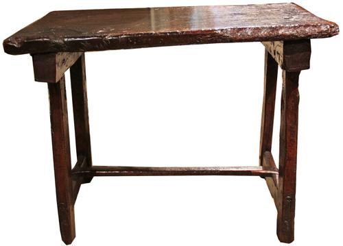 A 16th Century Italian Rustic Walnut Bench No. 3598