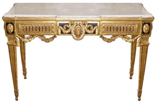An Extraordinary 18th Century Giltwood Luccan Console Table No. 3616