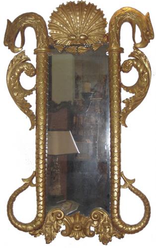 A Dramatic Early 19th Century Giltwood Pier Mirror No. 3647