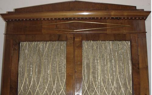 A Pair of 19th Century Mahogany Italian Neoclassical Empire Double Bookcases No. 3680