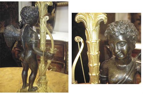 A Pair of 19th Century Italian Bronze Ormolu Candelabra No. 3730
