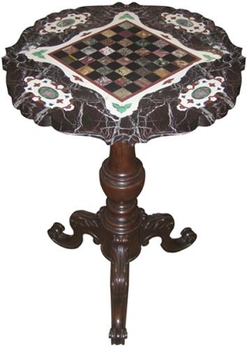 An 19th Century Italian Pietra Dura Specimen Pedestal Table No. 3768