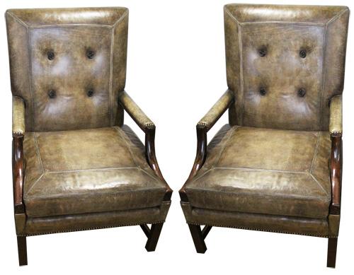 An Important Pair of English George III Gainsborough Chairs No. 3749