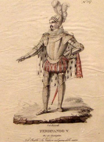 A 19th Century Italian Set of 4 Etchings of Theatrical Opera Characters No. 3807