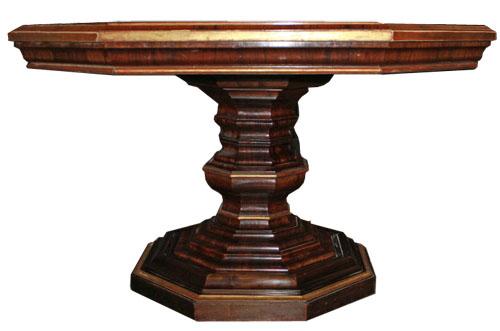 A 19th Century English Regency Rosewood and Parcel-Gilt Octagonal Center Table No. 2574